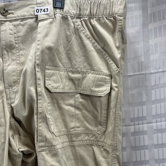 Croft & Barrow Men Cargo Shorts SIZE 52 Color Brown Khaki - Picture 10 of 11
